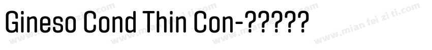Gineso Cond Thin Con字体转换